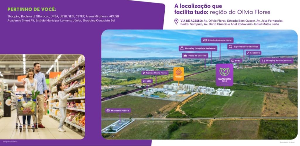 O condomínio residencial Candeias Tulip